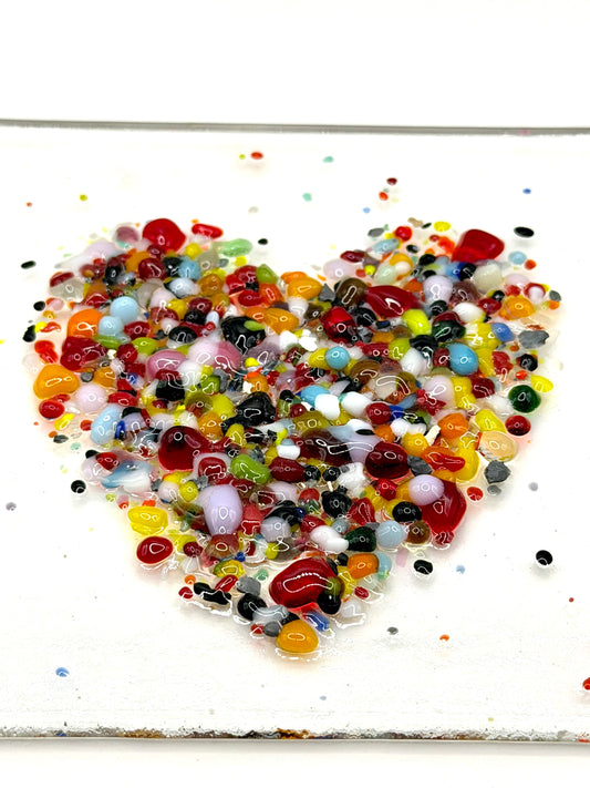 Rainbow Heart Framed Wall Art