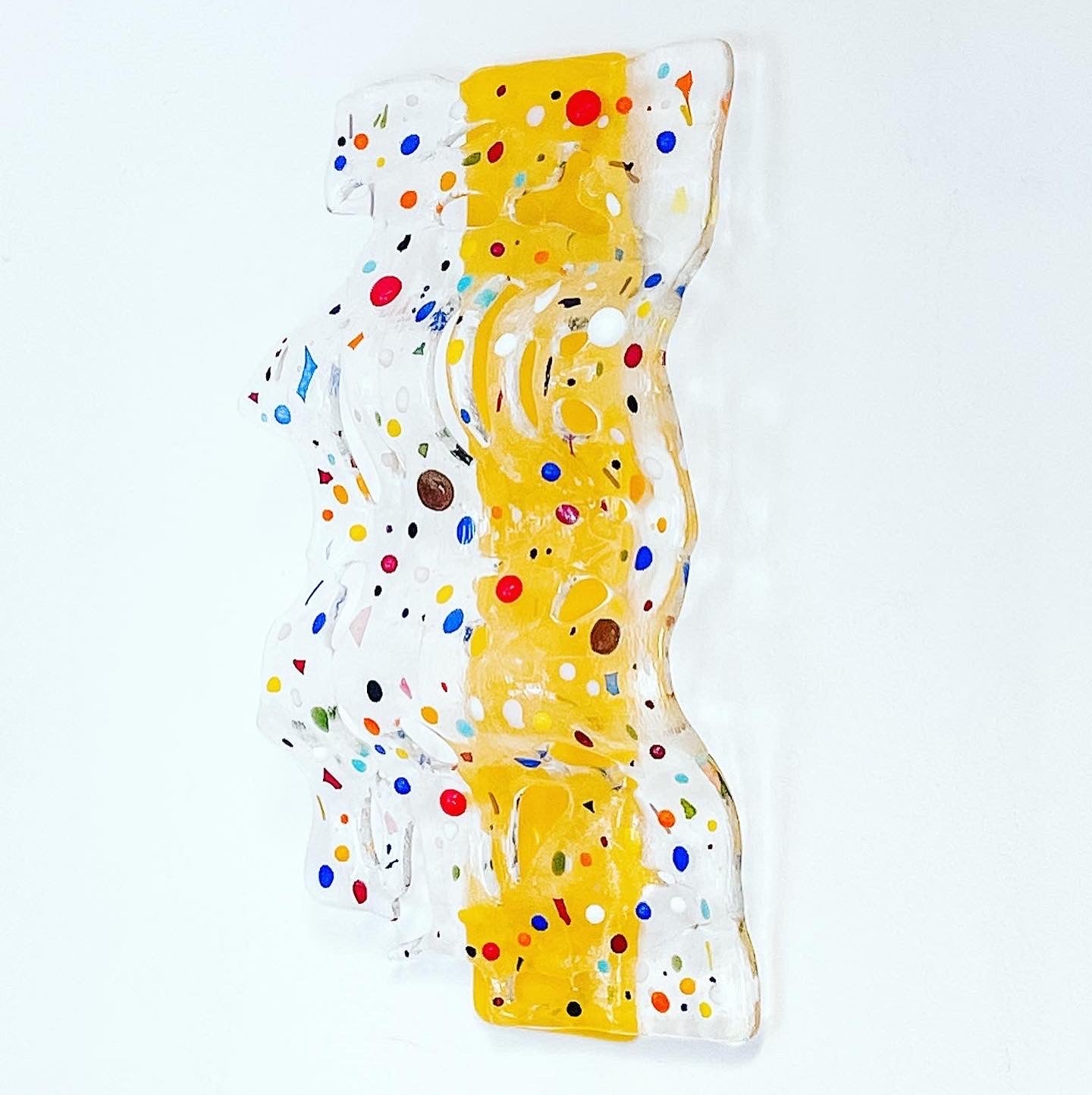 GLASS SOL: Abstract Glass Art Wall Panel