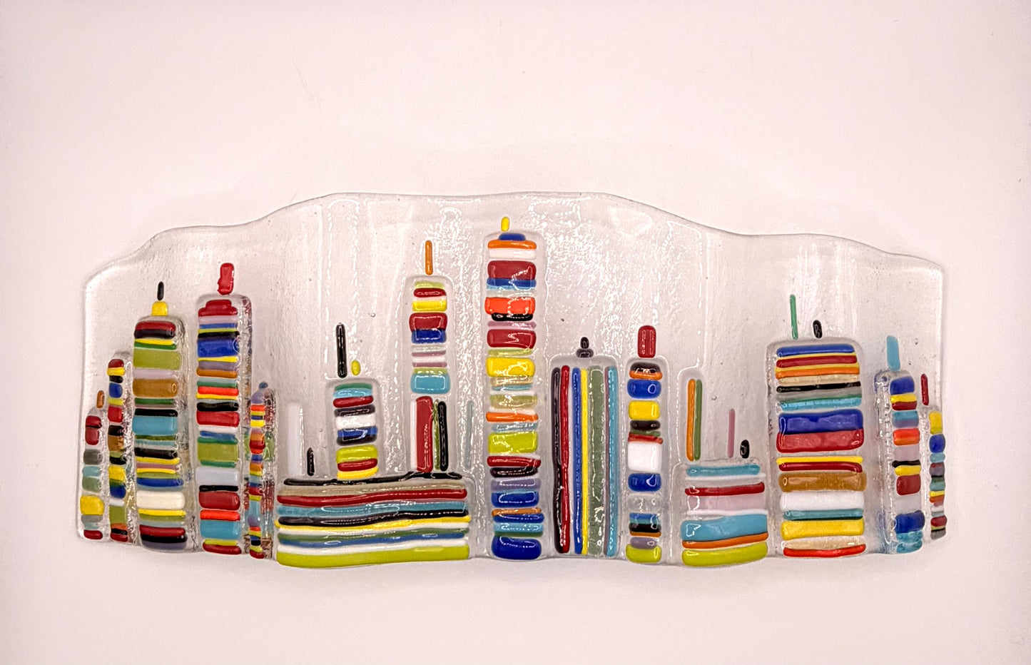 City Freestanding Glass Wave
