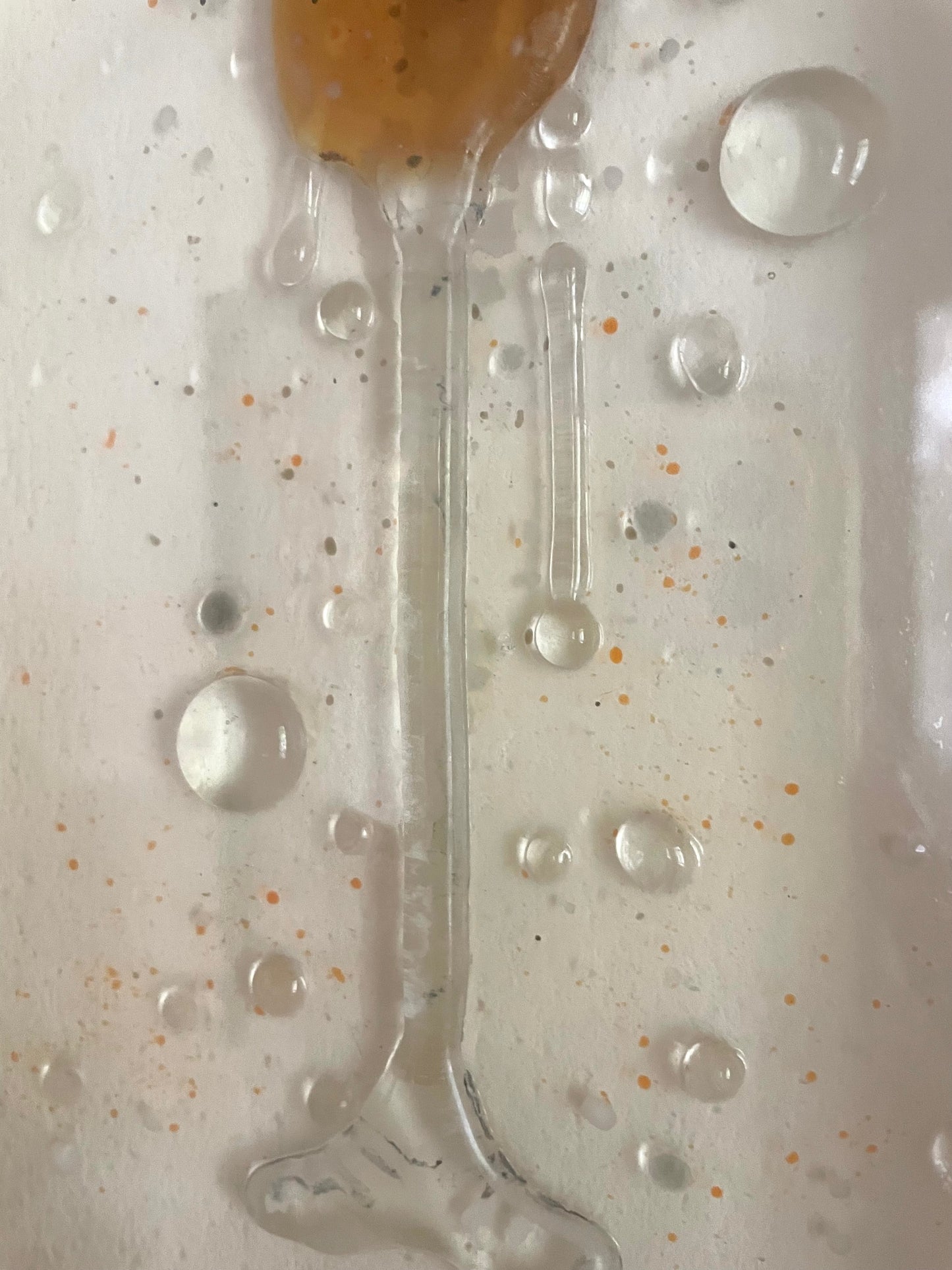 Champagne Framed Glass Art