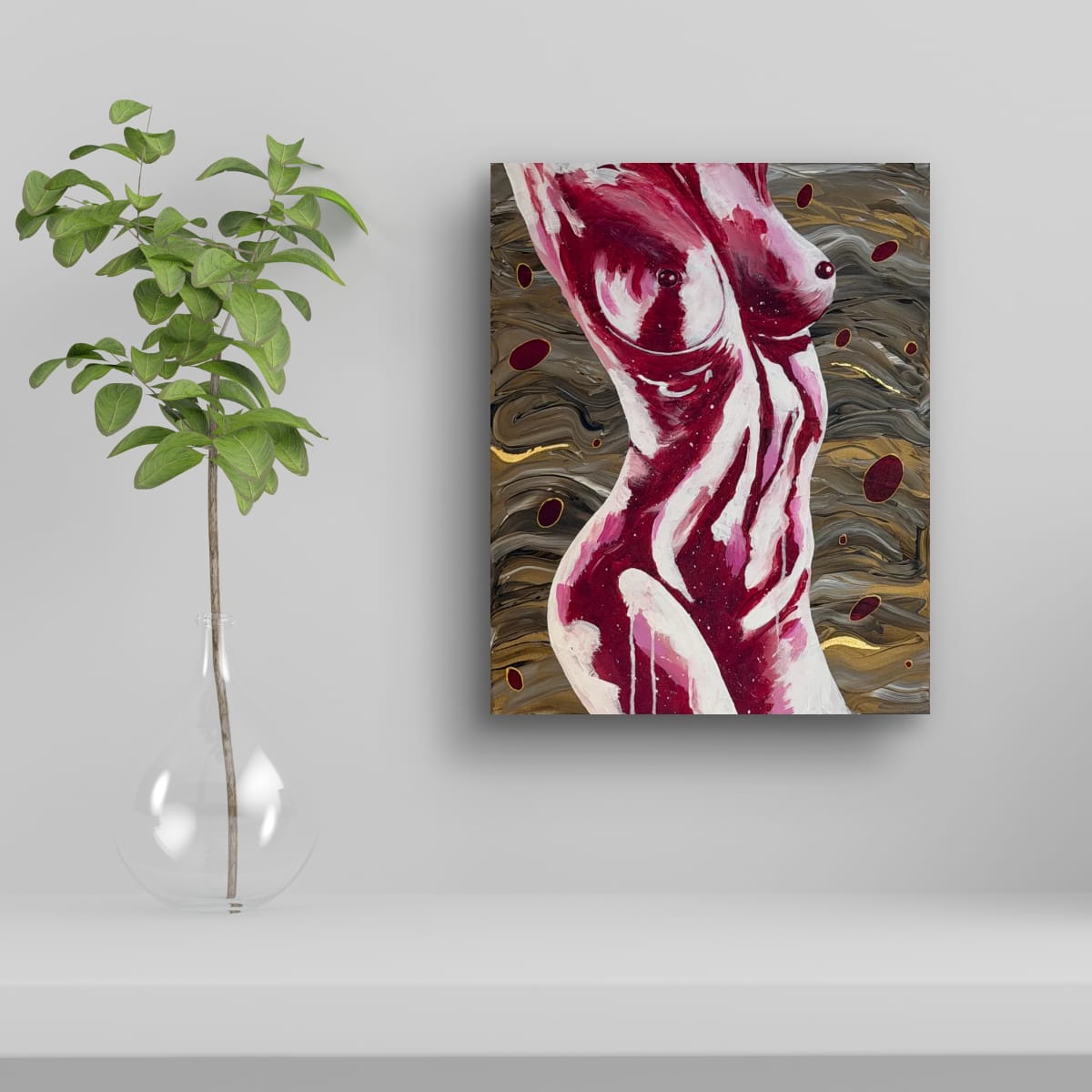 Nude art wall canvas
