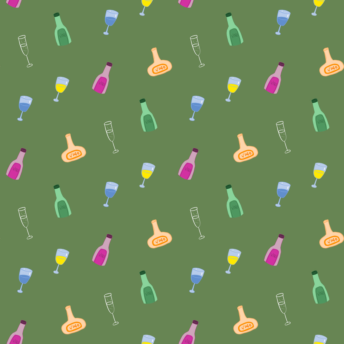BOTTLES SEAMLESS PATTERN