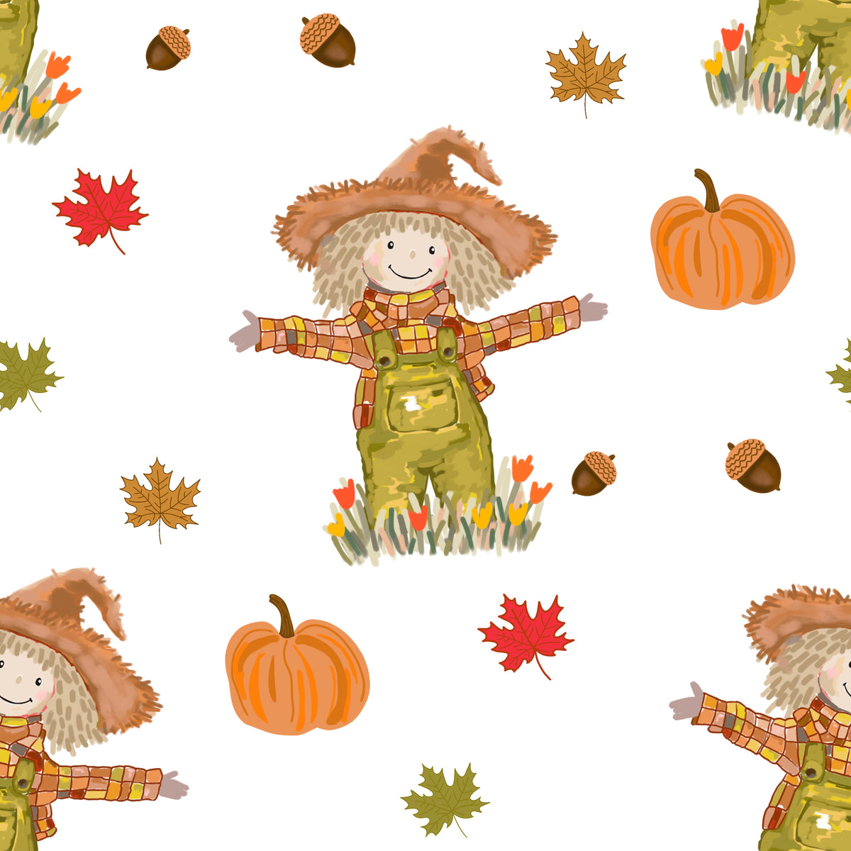 SCARECROW SEAMLESS PATTERN