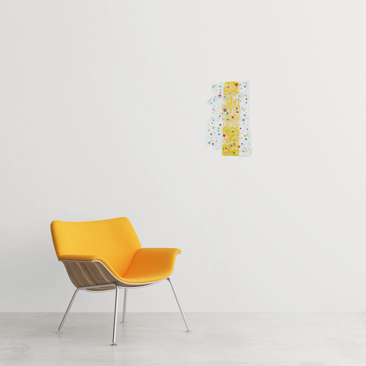 GLASS SOL: Abstract Glass Art Wall Panel