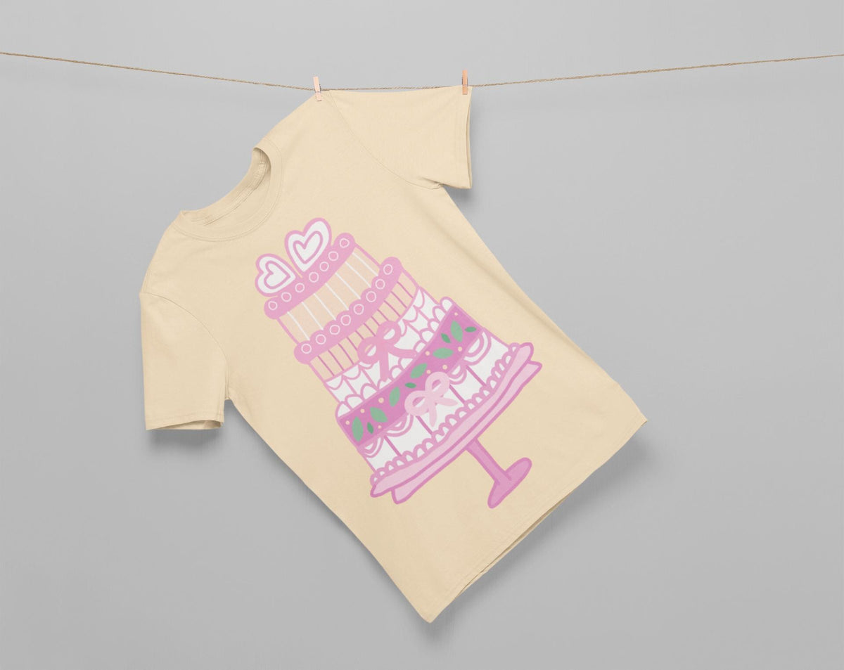 Pink Wedding Cake SVG PNG JPG | Bridal Shower Cake Clipart