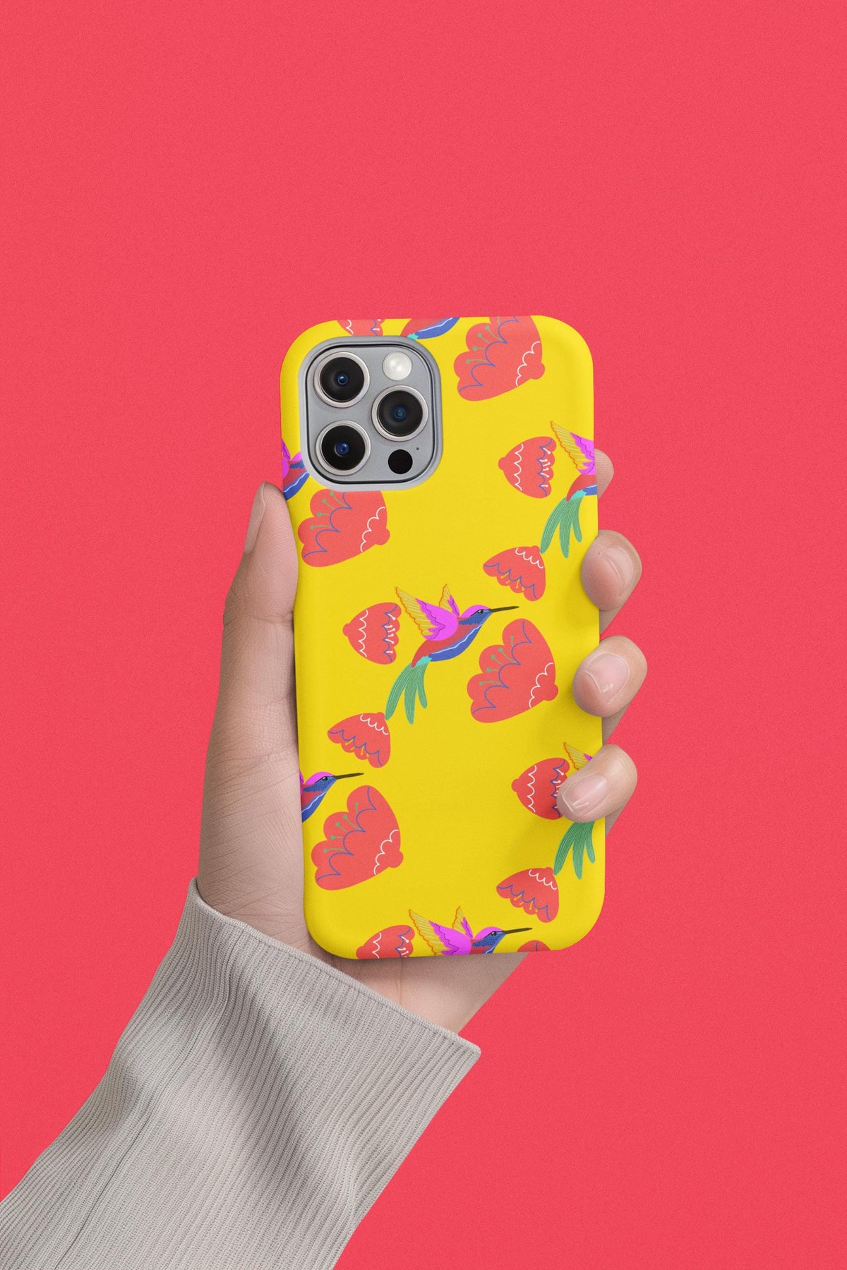 Hummingbird Seamless Pattern | Floral Digital Paper