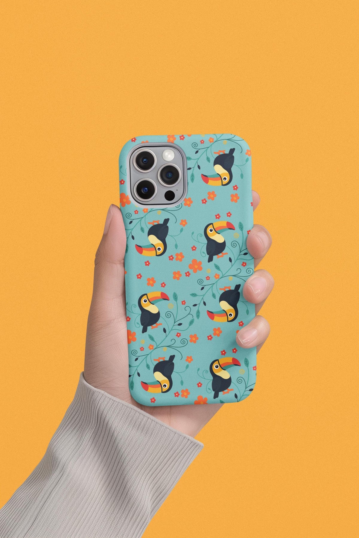 Toucan Seamless Pattern | Tropical Bird Digital Paper