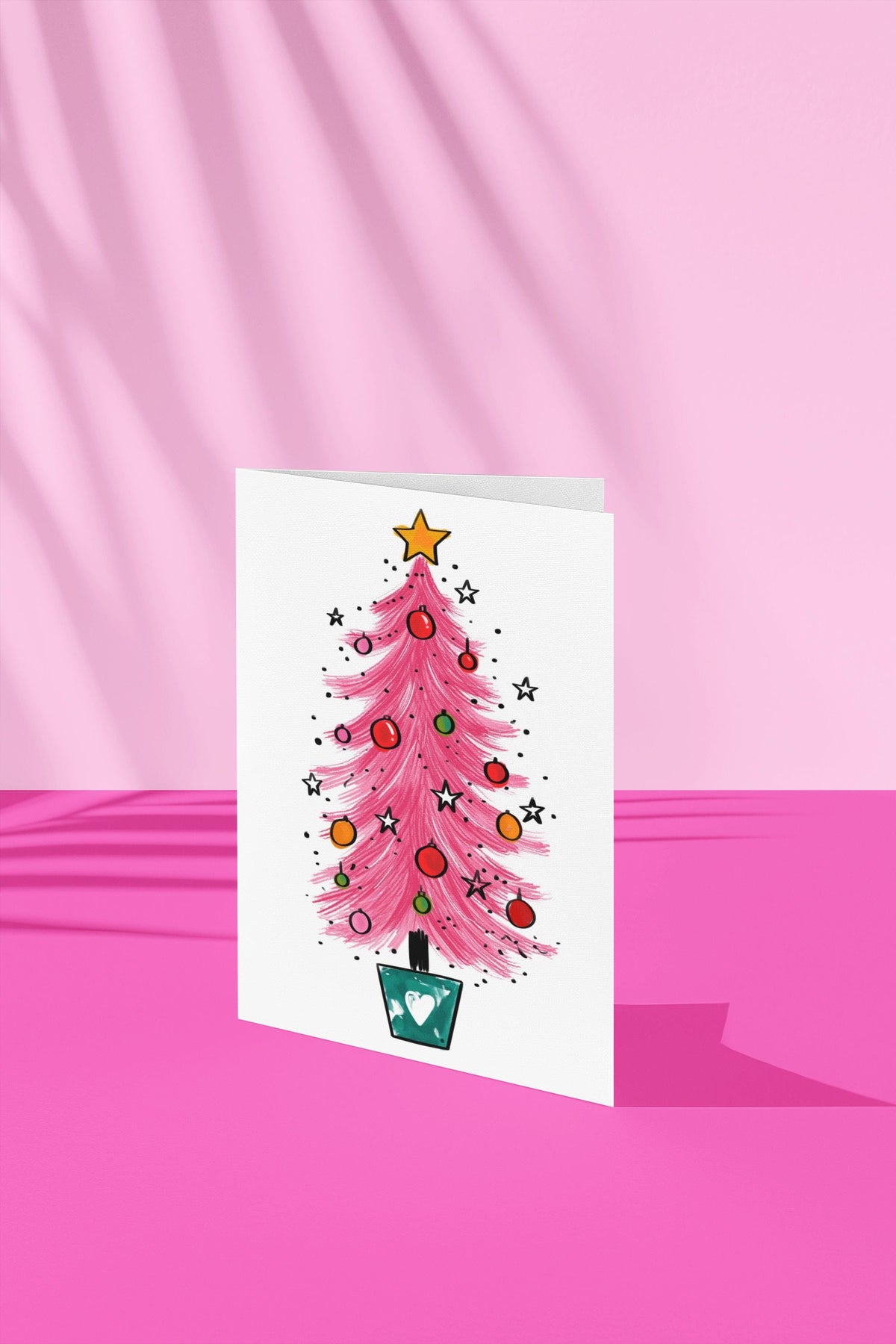 Christmas Tree Clipart Bundle, 5 Colourful Christmas Trees PNG JPG