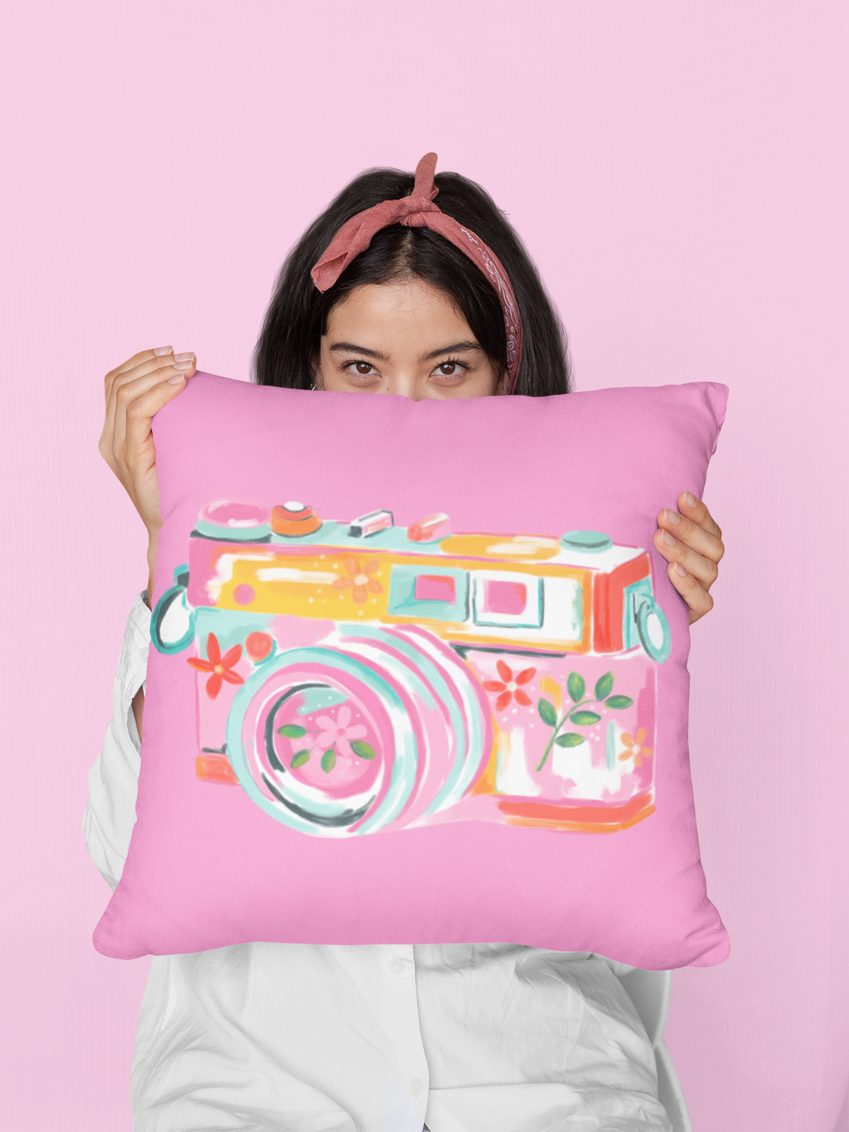 Pink Camera PNG, Floral Camera Clipart, Retro Camera Illustration, Photographer Sublimation Design, Photography Digital Download